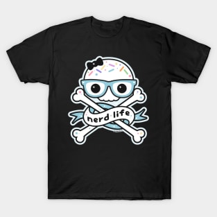 Nerd Life Skull and Crossbones T-Shirt